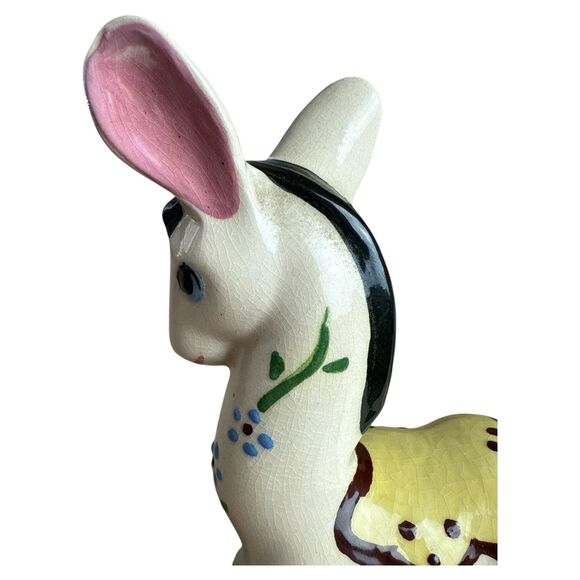 MCM Vintage Dee Lee Donkey California Pottery Figurine Retro Ceramic - Picture 7 of 8